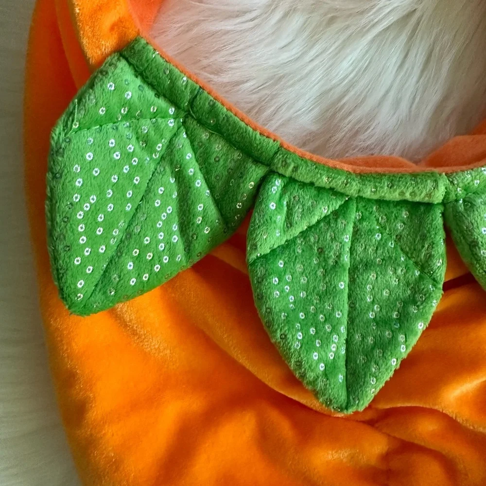 NWT Halloween Pumpkin Dog Costume Large Pet Outfit Big Dog Costume Size XXL